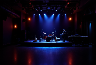 Typisches Band-Setup für einen Club